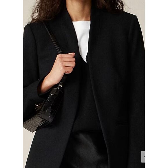 J. Crew going-out blazer in stretch twill black size 8 - Picture 1 of 8